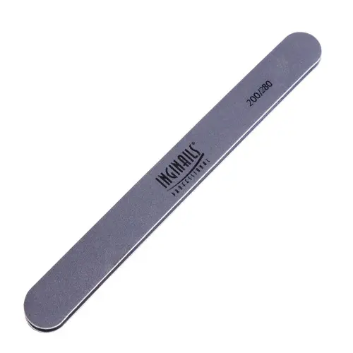 Inginails Professional Nail file, grey board with black centre, washable and disinfectant friendly 280/280