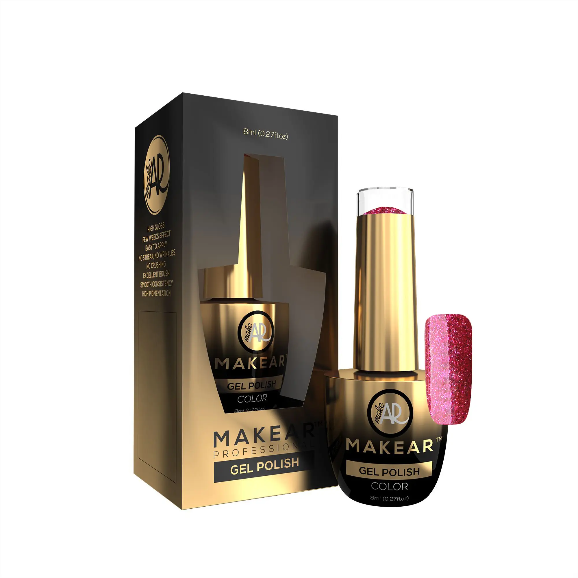 Makear Coloured gel nail polish Lollipop – 533, 8ml