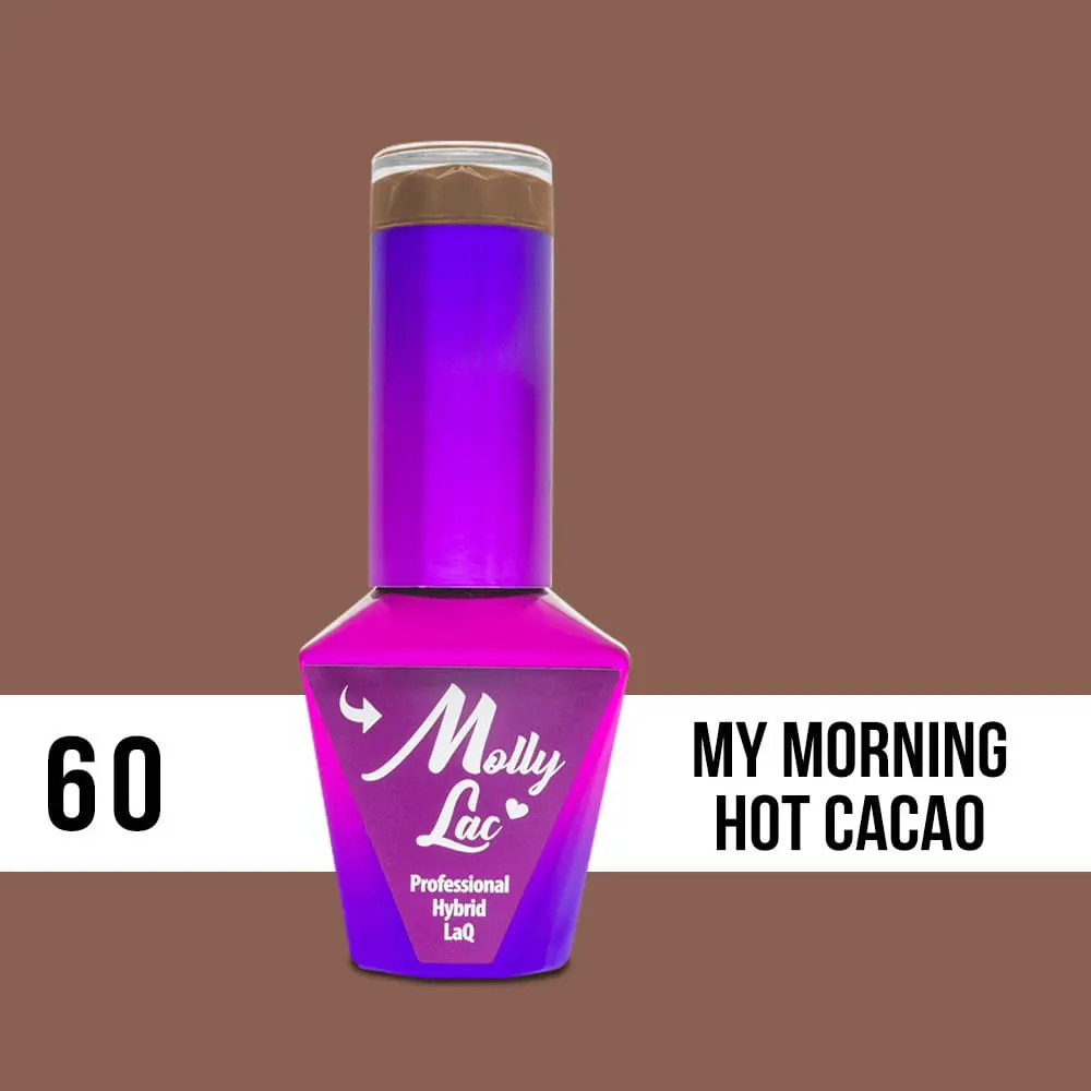 MOLLY LAC UV/LED gel nail polish Delicate Woman - My Morning Hot Cacao 60, 10ml