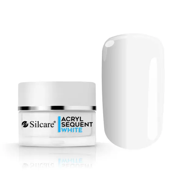 Acrylic powder Silcare Sequent Acryl – White, 12g	