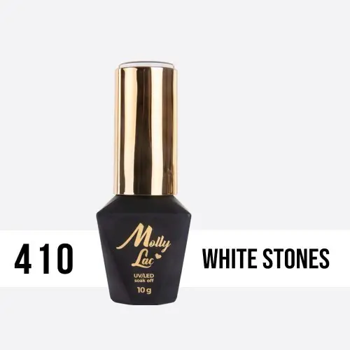 Gel varnish, UV/LED  Molly Lac - White Stones 410, 10ml