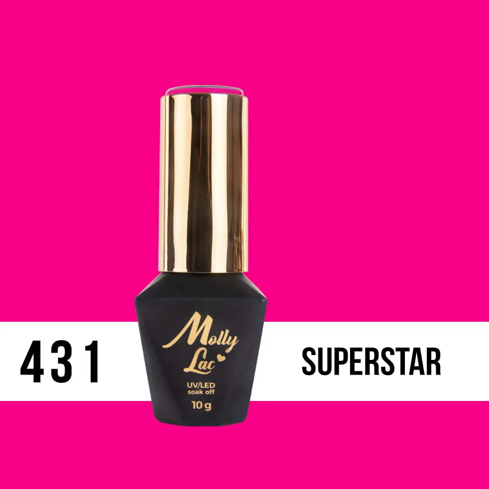 Gel varnish, UV/LED Molly Lac - Superstar 431, 10ml