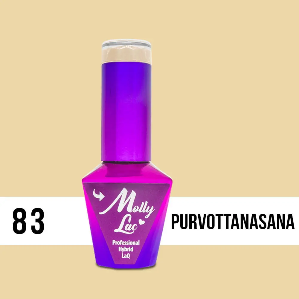 MOLLY LAC UV/LED gel varnish Yoga - Purvottanasana 83, 10ml