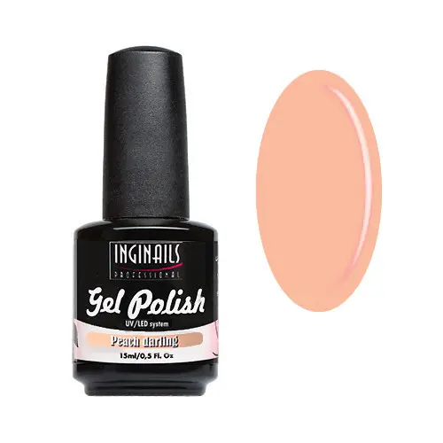 UV/LED colour gel polish Inginails Professional 15ml - Peach Darling
