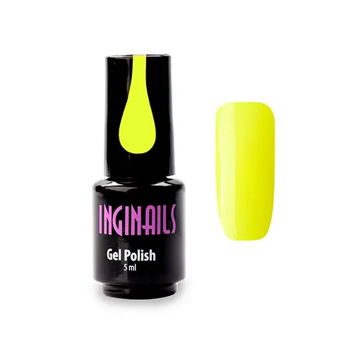 Colour gel polish Inginails - Neon Lemon 028, 5ml
