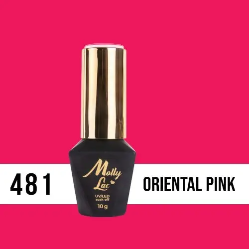Gel polish, UV/LED  Molly Lac - Oriental Pink 481, 10ml