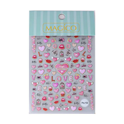 5D Nail stickers - Valentine's day - Pro-102