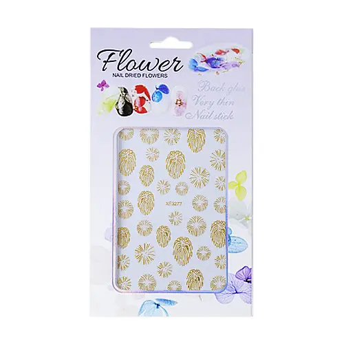 Self-adhesive nail stickers - XF3277 - golden