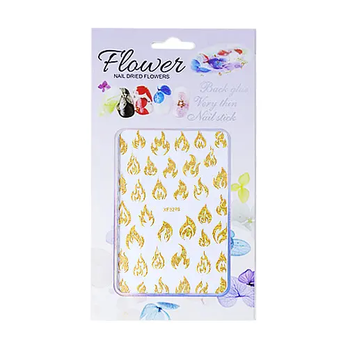 Self - adhesive nail stickers - XF3279 - golden