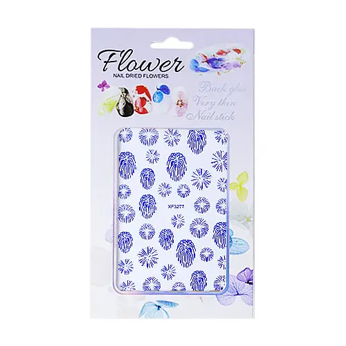 Self-adhesive nail stickers - XF3277 - blue