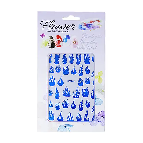 Self-adhesive nail stickers - XF3282 - blue