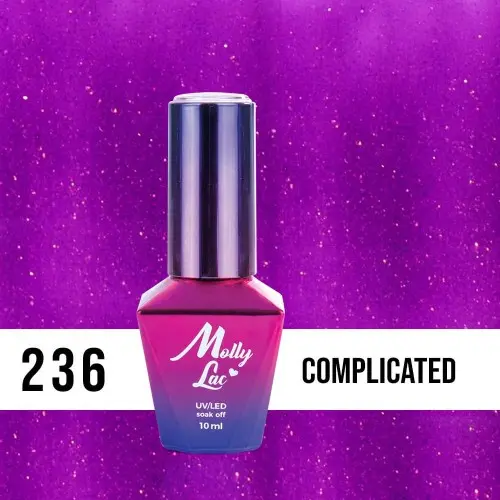 MOLLY LAC UV/LED gel polish Glowing Time - Complicated 236, 10ml