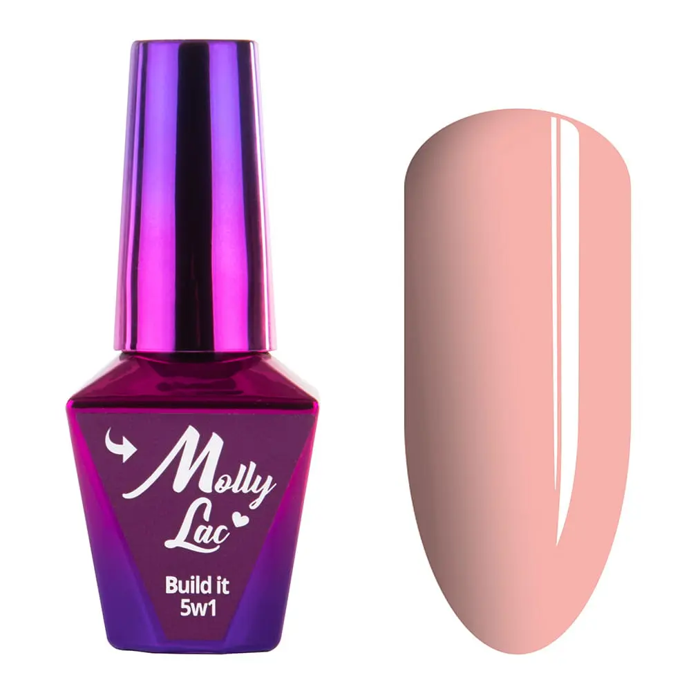 UV/LED Gel polish Molly Lac 5 in 1 - Peach, 10ml
