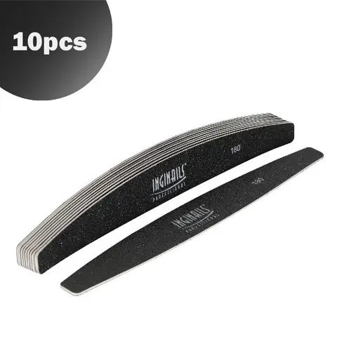 Inginails Professional Replaceable self - adhesive sandpaper for metal file - black strip 180