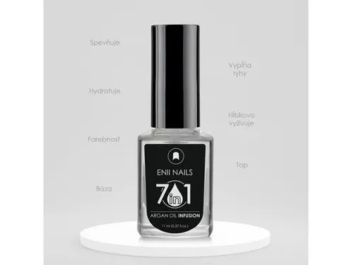 7in1 - Argan oil infusion - regenerating nail polish, 11ml