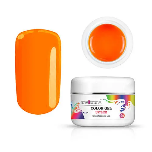 Color gel Inginails UV/LED - Neon Mandarine, 5g