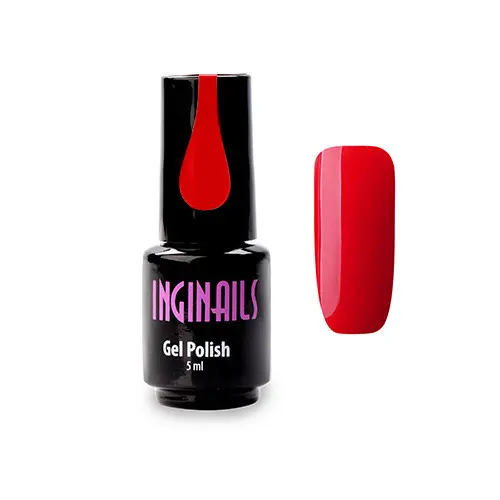 Coloured gel varnish Inginails – Star Red 033, 5ml