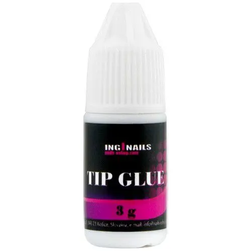 Nail glue Inginails 3g - dropper bottle, clear