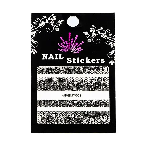 Nail stickers – flowers, lace