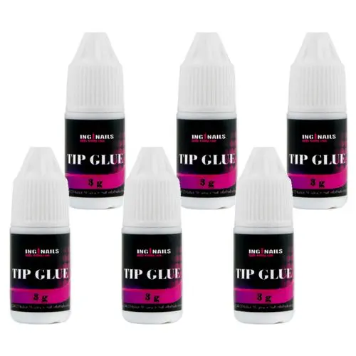 3g clear glue with dropper Inginails - 6pcs