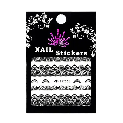 Self-adhesive stickers for nails - lace