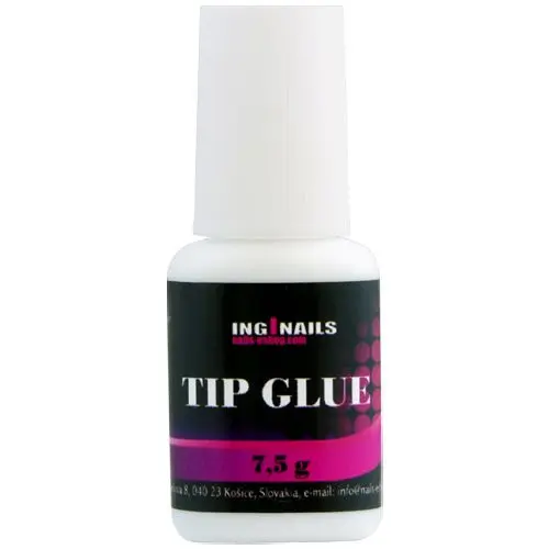 Nail glue Inginails 7,5g - clear, with brush