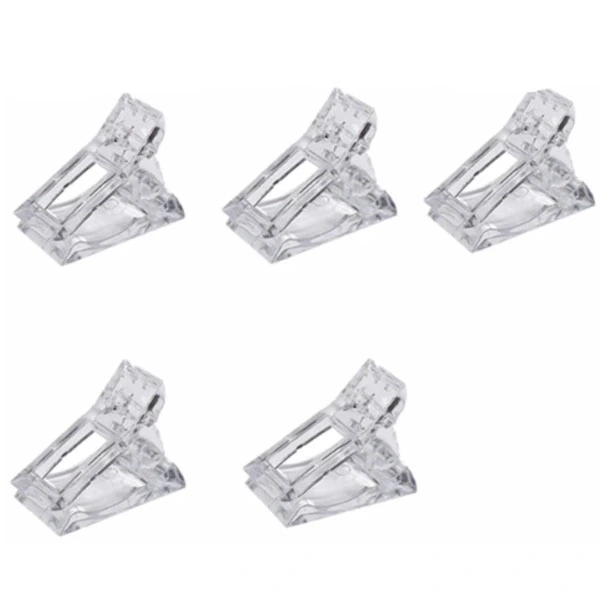 Nail clips - clear, 5pcs