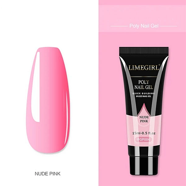Poly nail gel - Nude Pink, 15ml