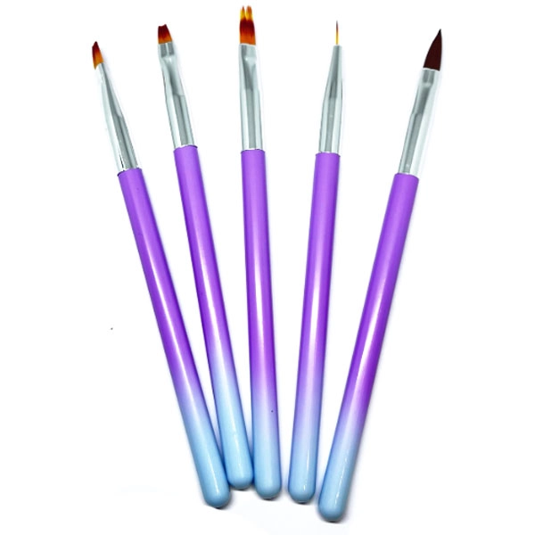 Set of brushes, 5pcs - purple