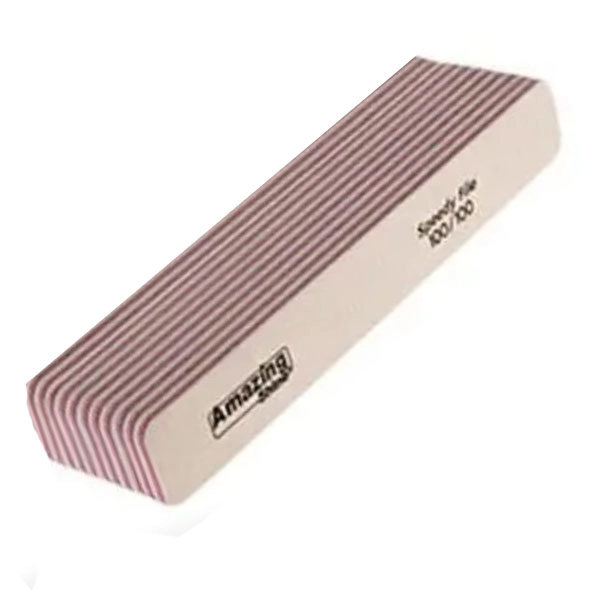 10pcs - Nail file Jumbo Speedy white - pink centre 100/100