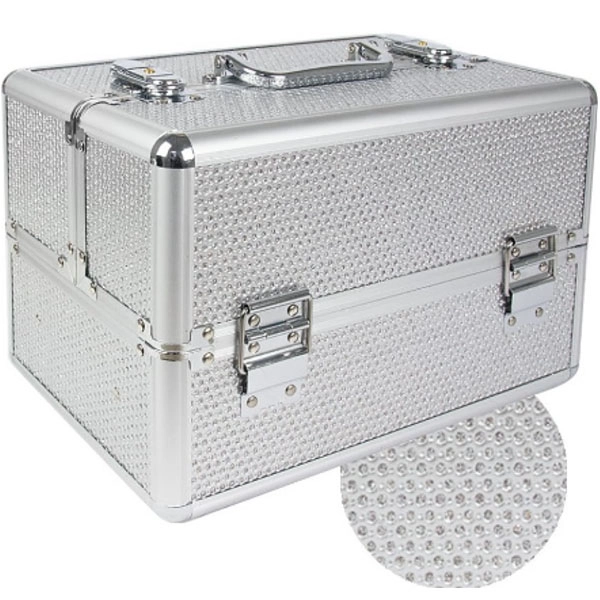 Foldable beauty case – silver