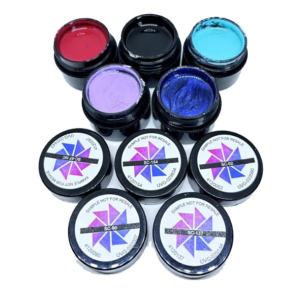 5pcs set of UV colour gels