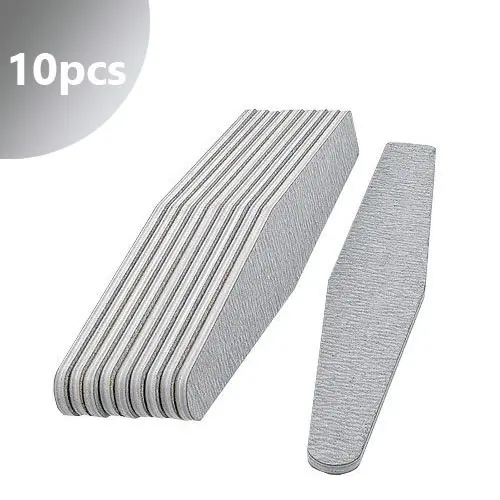 10pcs - Professional zebra nail file, diamond 100/180