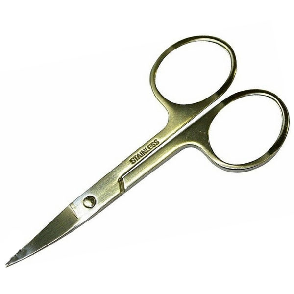 Manicure nail scissors, golden colour