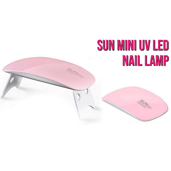 Combined LED/UV lamp for gel nails, SUN mini - pink - 6W 