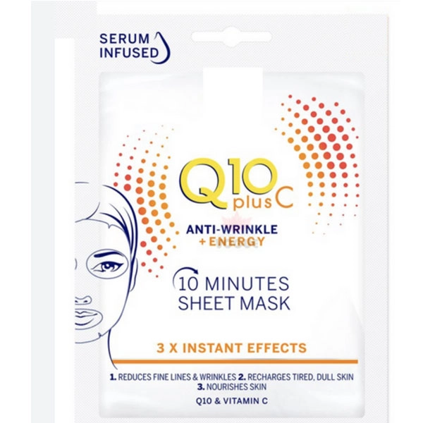 Disposable face mask Q10 plus vitamin C, 26ml