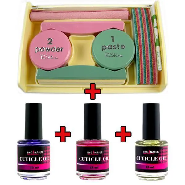 P.Shine Japanese manicure, large kit + 3 nail oils for FREE 