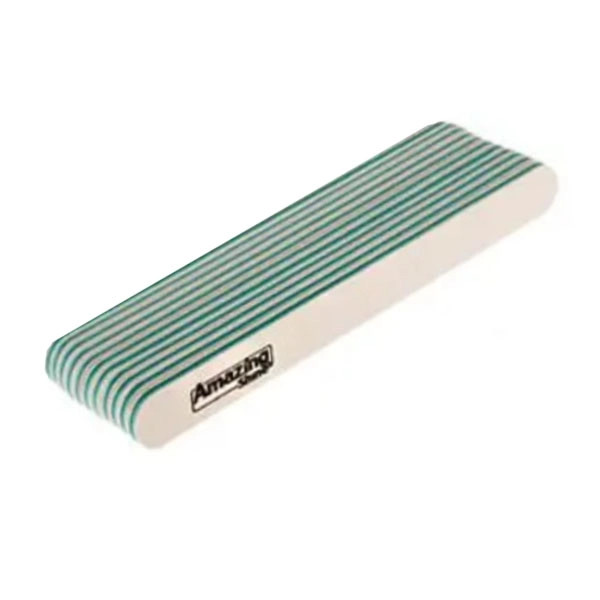 10pcs - Sanding file Profi Speedy white with green centre - 180/180