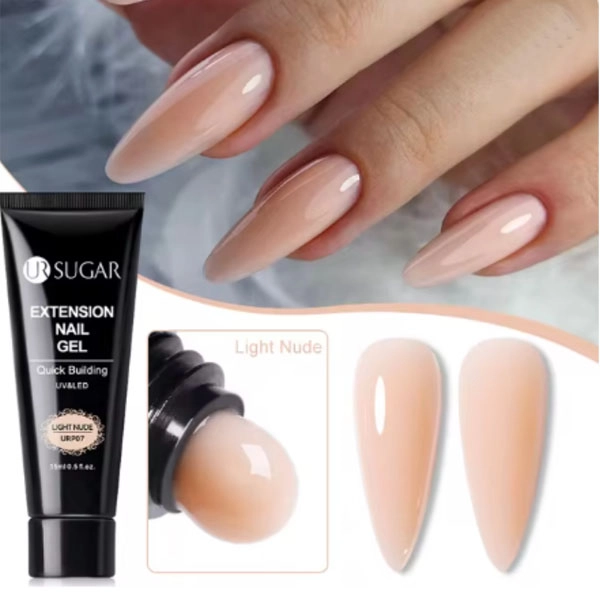 Quick building UV/LED Polygel - Light Nude, 15ml