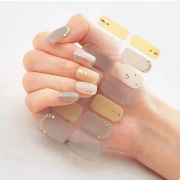 Self-Adhesive Nail Stickers - mix of colors with decorations