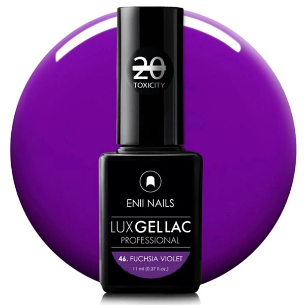 Lux gel polish 46 Fuchsia Violet, 11 ml