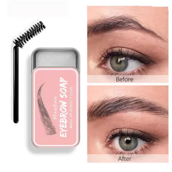 Transparent eyebrow wax