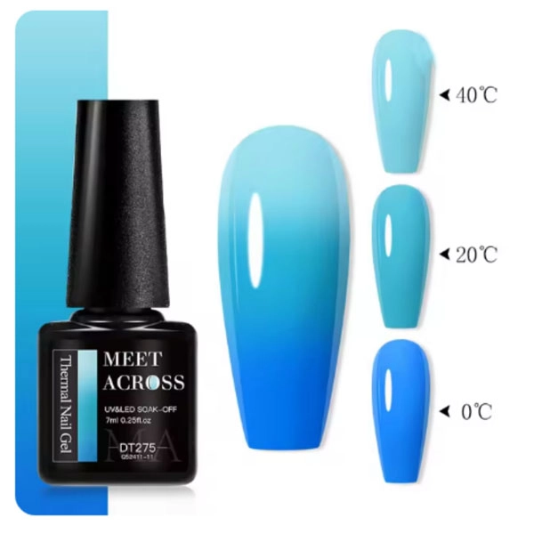 THERMO gel polish – Sky Blue/Pastel Blue DT275, 7 ml