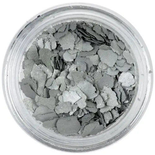 Randomly shaped confetti flakes - silver