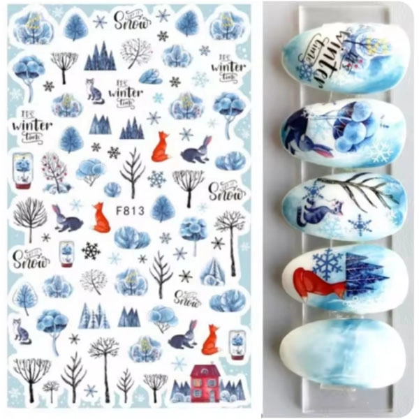 Christams Nail stickers – Winter