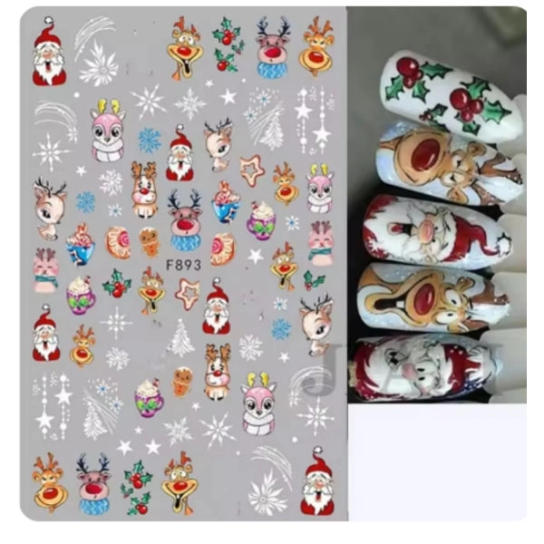 Christams Nail stickers – Santa Claus