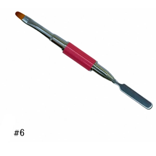 Double-sided brush for polygel - Meteor No.6