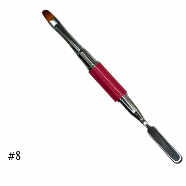 Double-sided brush for polygel - Meteor No.8