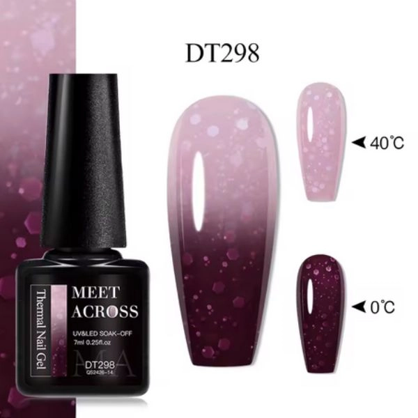 THERMO gel polish – Pink/Burgundy DT298, 7 ml