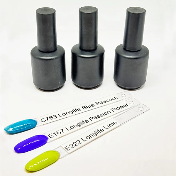 Kit of coloured gel polishes, 3pcs